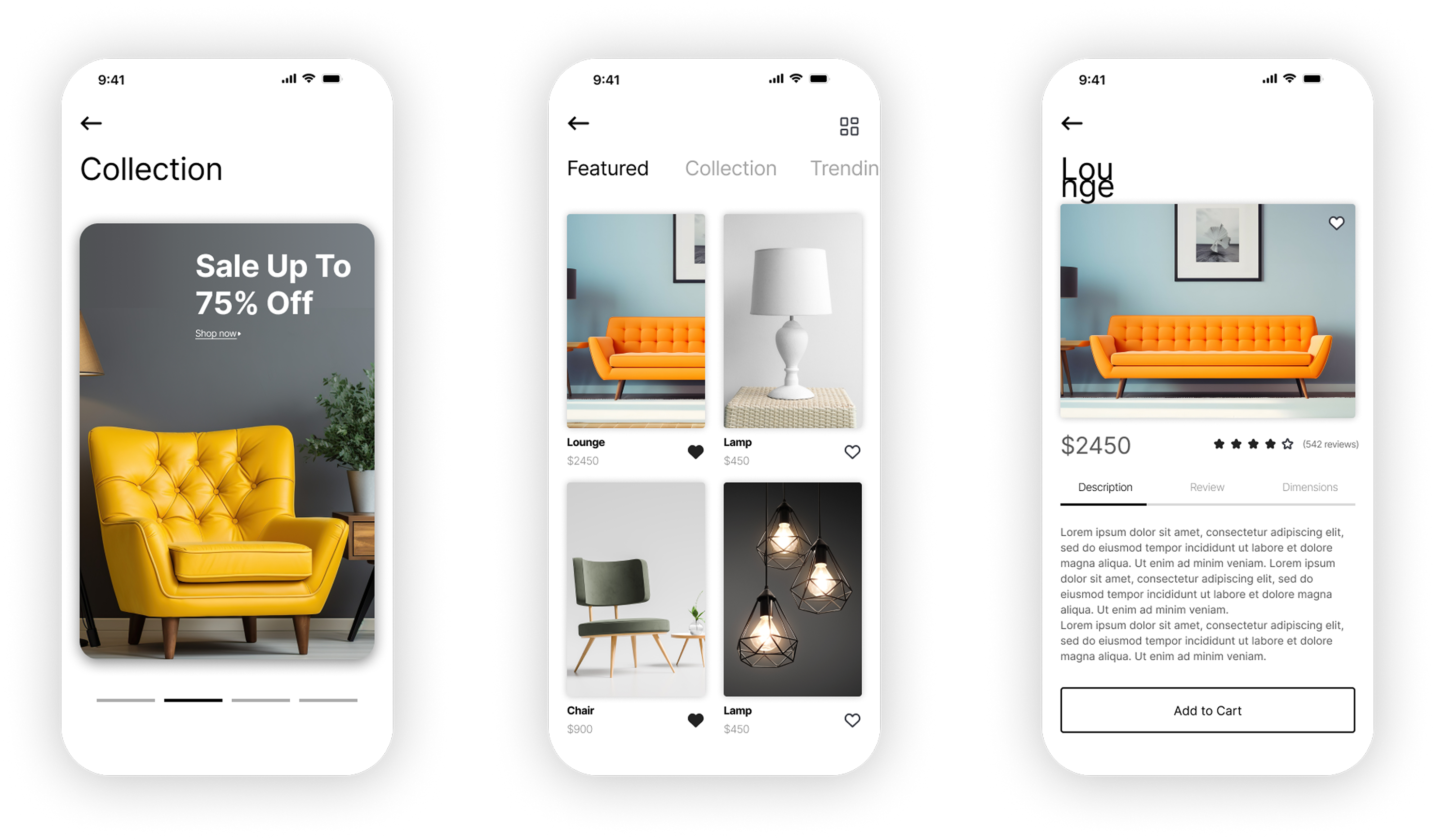 Furniture E-Commerce App